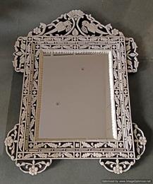 Carved Marble Mirror